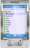 Скриншот QIP PDA