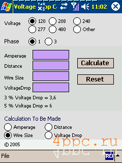 Voltage Drop Calculator