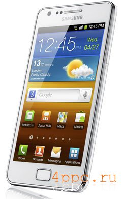 Samsung Galaxy S II в белом уже в России