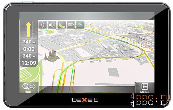 Android-навигатор teXet TN-550A - скоро в продаже