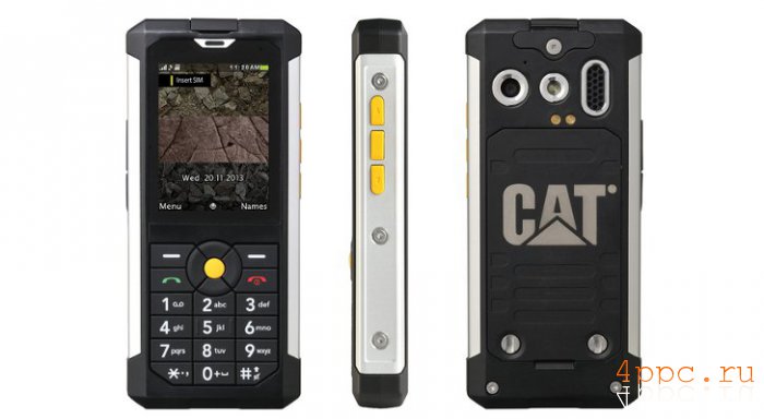 Компания Cat объявила о начале продаж сверхпрочного телефона B100